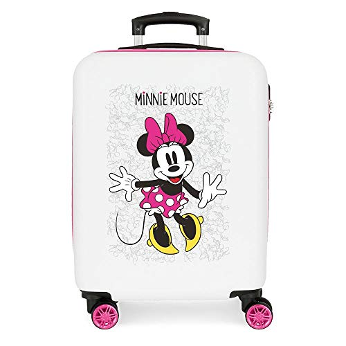 Disney Enjoy The Day Minnie Mouse, Valigia per bambini, In ABS, Rosa, 55 cm, 34L, Chiusura a combinazione laterale, De Joumma Bags