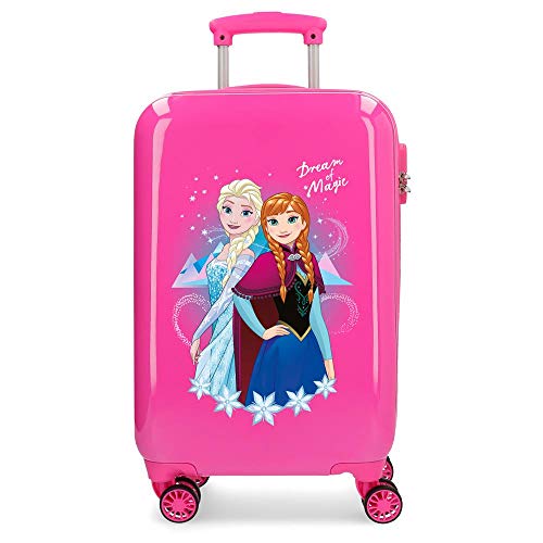Disney Frozen Dream of Magic Trolley cabina Rosa 37x55x20 cms Rigida ABS Chiusura a combinazione numerica 32L 2,5Kgs 4 doppie ruote Bagaglio a mano