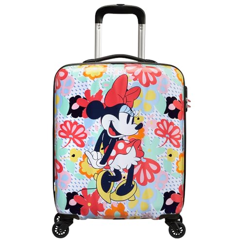 American Tourister Hypertwist, Spinner S, bagagli a mano, 55 cm, 36 L, multicolore (Minnie Flower)