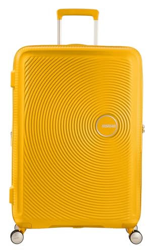 American Tourister Soundbox - Trolley S Espandibile Bagaglio a Mano, 55 cm, 35.5/41 L, Giallo (Golden Yellow)