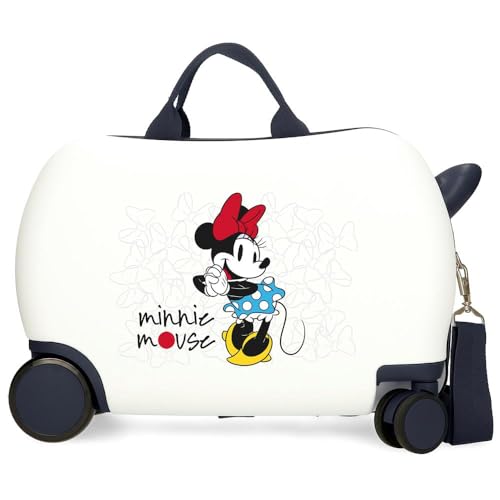 Disney Joumma Minnie Magic Valigia per bambini Bianco 45 x 31 x 20 cm Rigida ABS 24,6 L 1,8 kg 4 ruote Bagagli Mano, bianco, Valigia per bambini