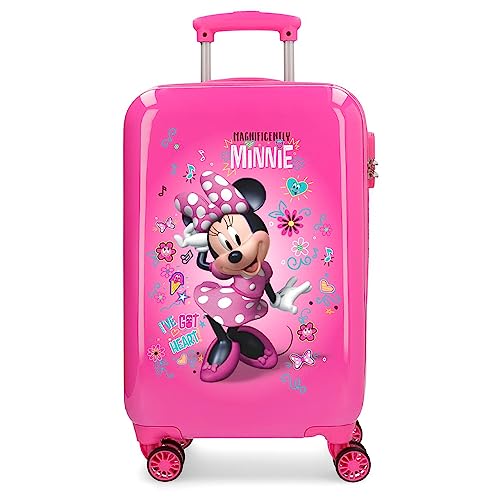 Disney Stickers Valigia per bambini, 55 cm, 32 liters, Rosa
