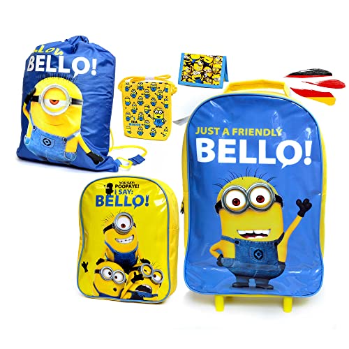 MINIONS Set di valigie, 40 cm, 110 l, giallo, Giallo, 40 cm, Set Bagagli